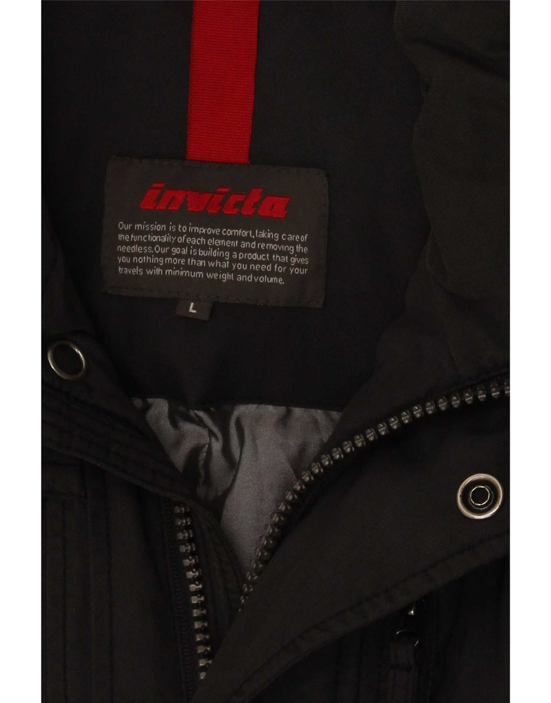 Invicta Herren Wattierte Jacke UK 40 Large Graues Nylon