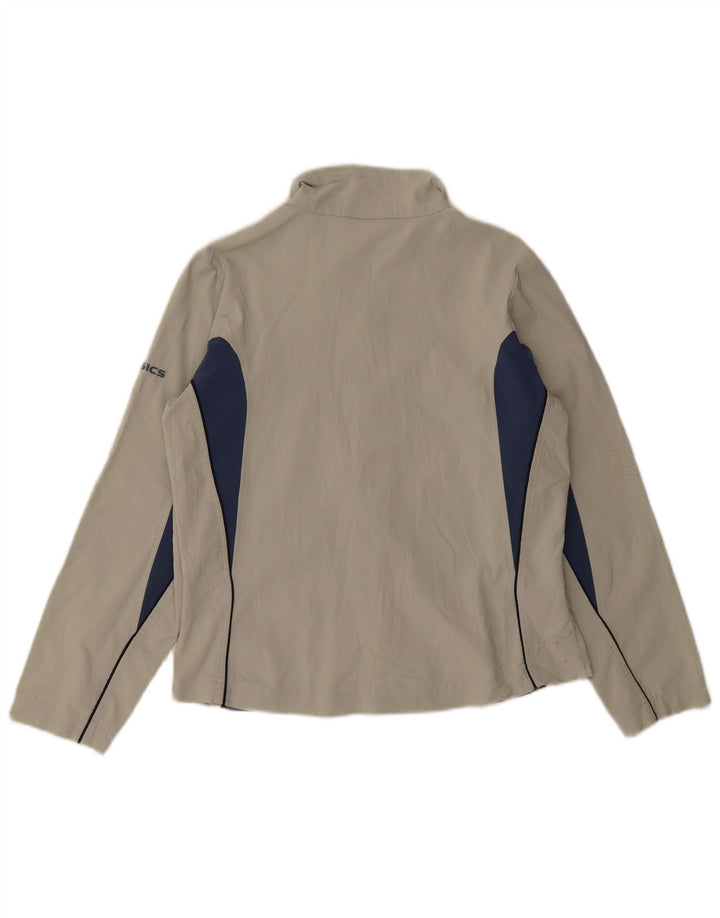 Asics Damen-Trainingsanzug-Top-Jacke UK 12 Mittelgrauer Farbblock