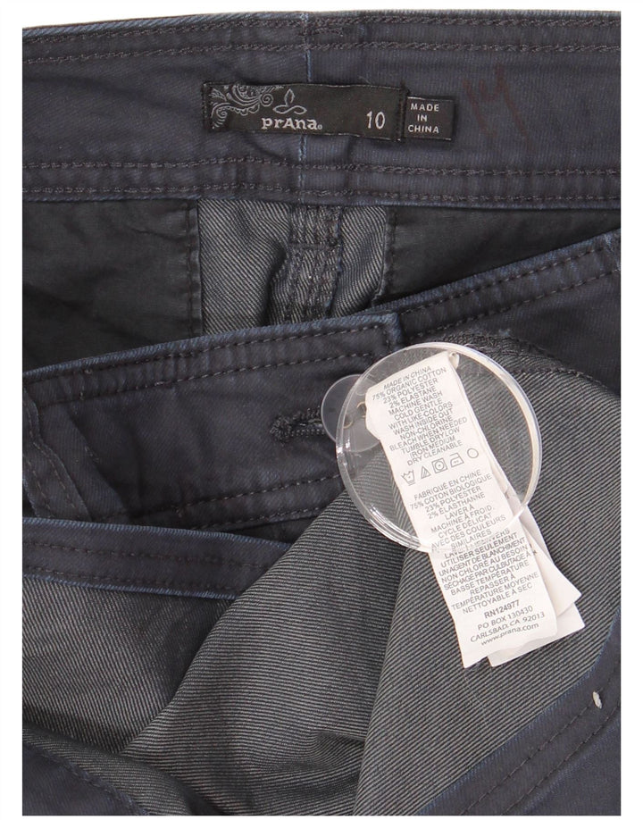 PRANA Damen Minirock US 10 Large W32 Marineblaue Baumwolle