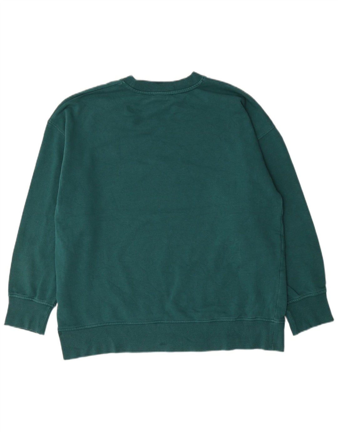 Zara Herren-Sweatshirt-Pullover aus mittelgrüner Baumwolle