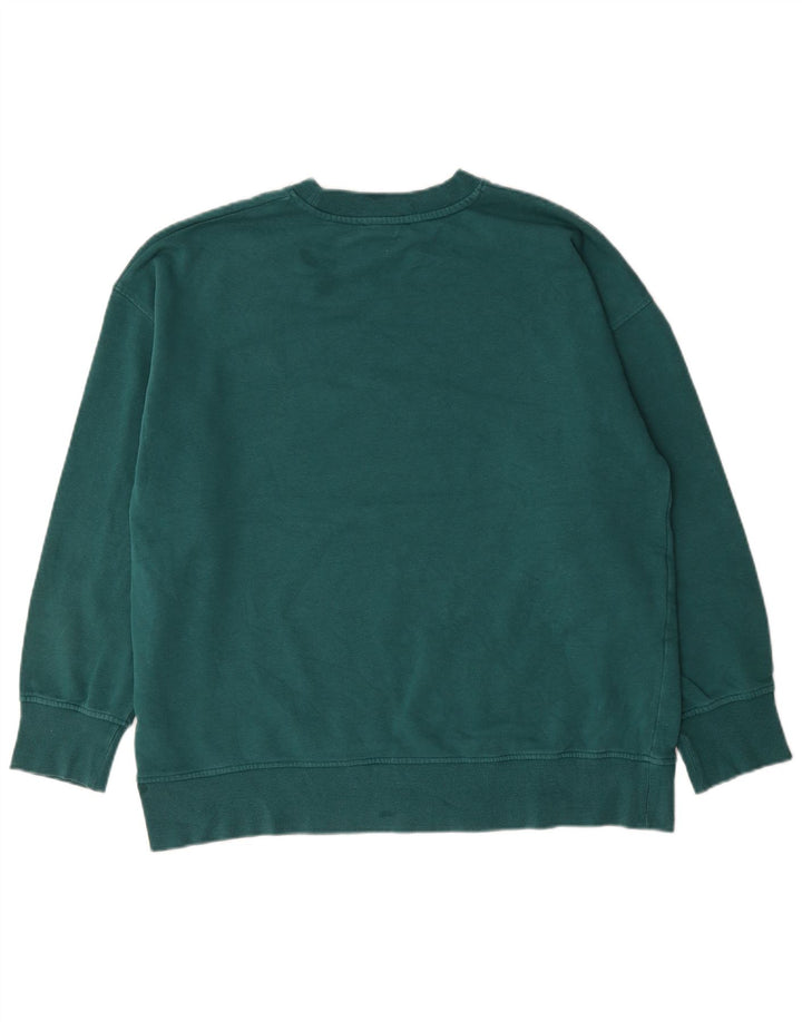 Zara Herren-Sweatshirt-Pullover aus mittelgrüner Baumwolle