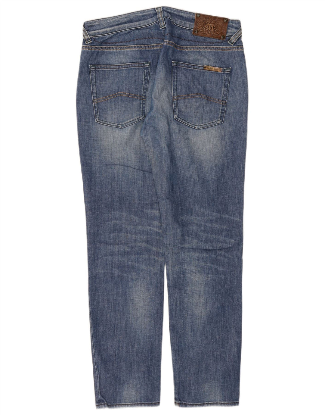 Marlboro Classics Damen Straight Jeans W31 L29 Blaue Baumwolle