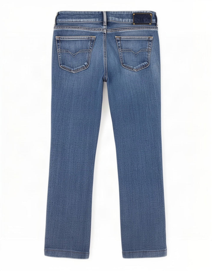 Diesel Damen Bootcut-Jeans W30 L27 Blaue Baumwolle