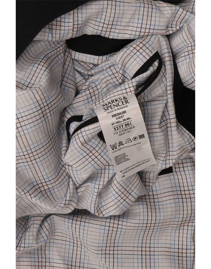 Marks & Spencer Herren-Blazer mit 2 Knöpfen, UK 38/40, mittleres Marineblau