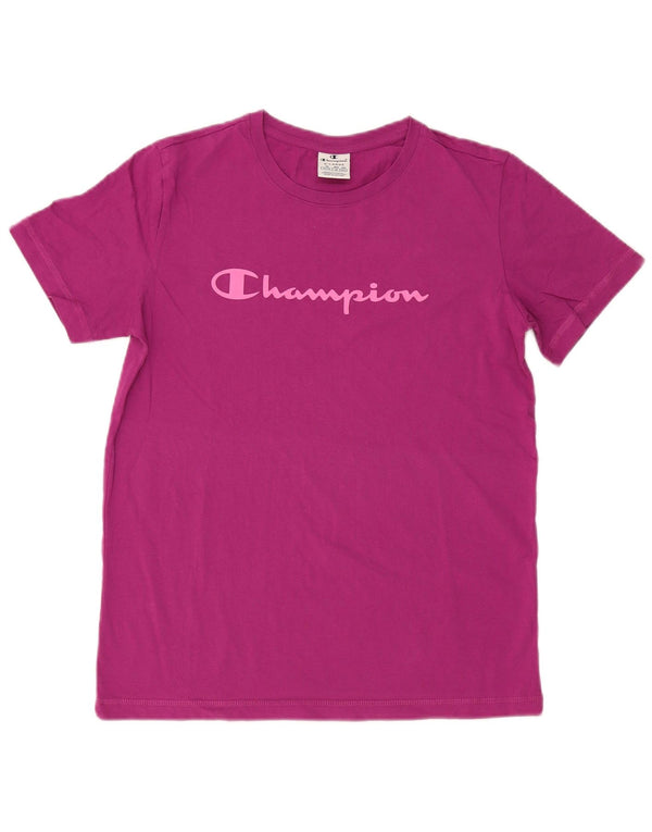 Champion Damen Grafik-T-Shirt-Oberteil UK 18 XL Pink
