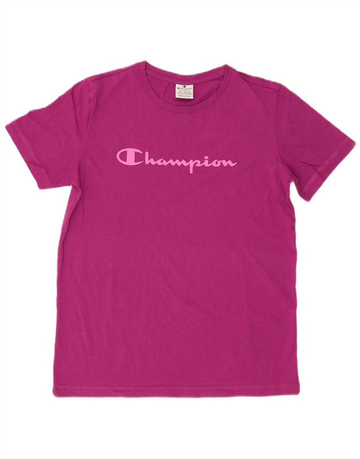 Champion Damen Grafik-T-Shirt-Oberteil UK 18 XL Pink