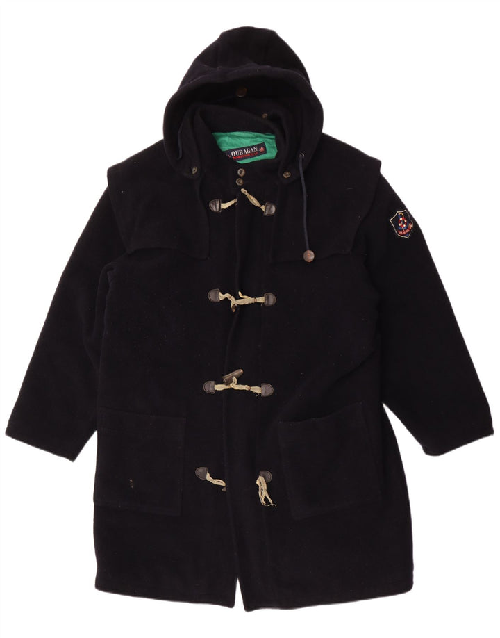 Ouragan Herren-Dufflecoat mit Kapuze, UK 38, mittleres Marineblau