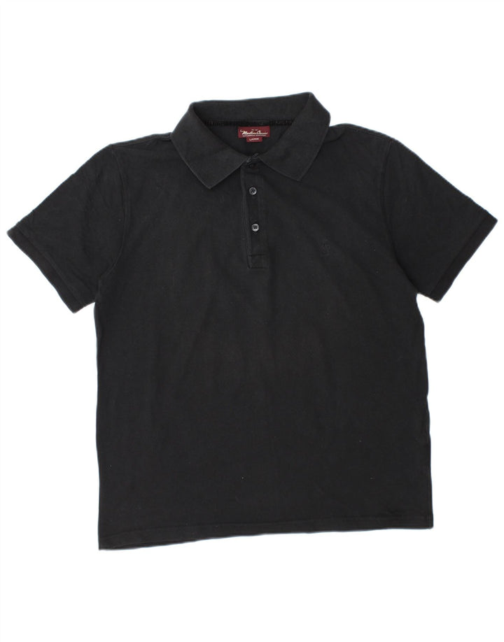 MARLBORO CLASSICS Herren-Poloshirt, Größe L, Schwarz