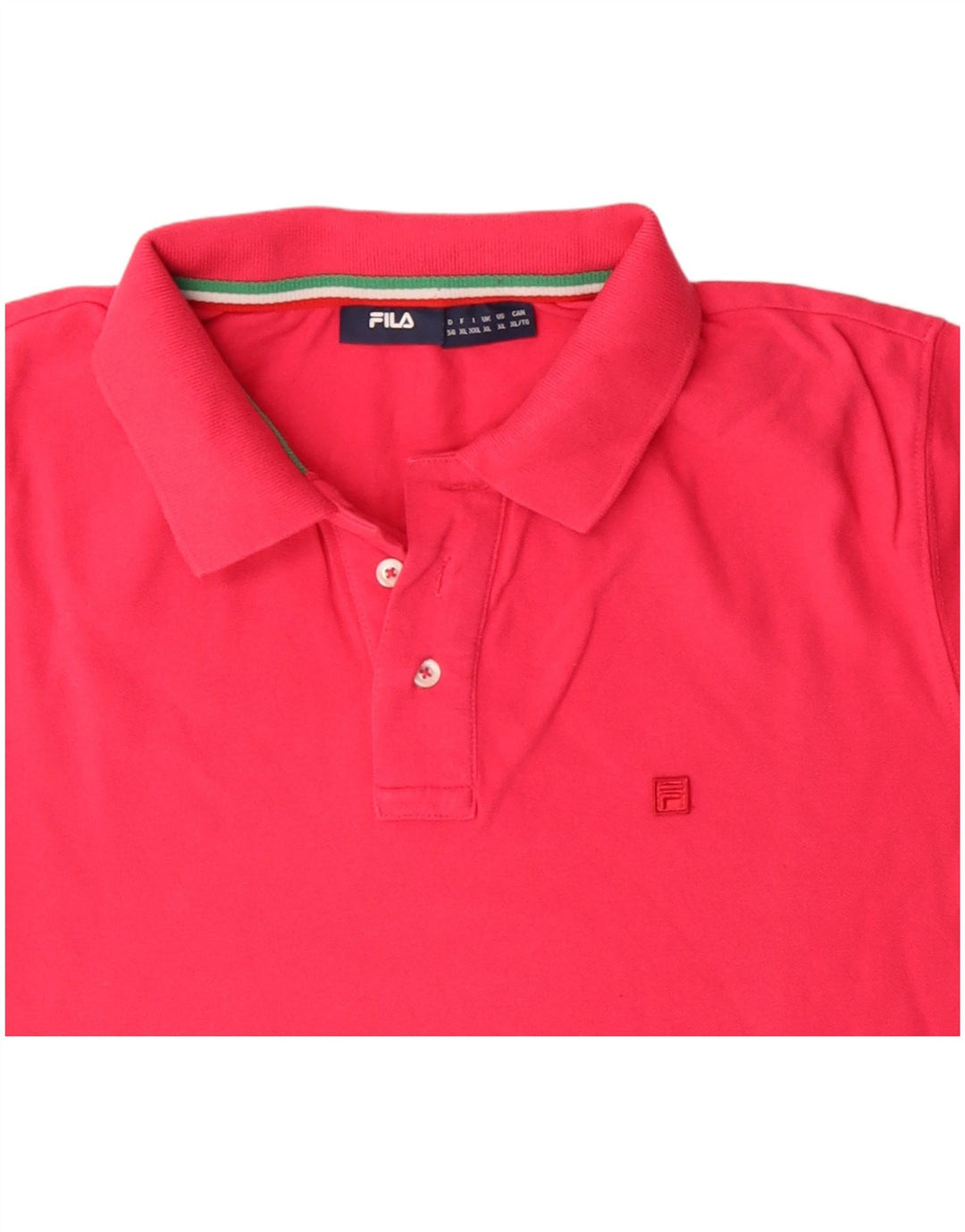 FILA Herren Poloshirt XL Rosa Baumwolle