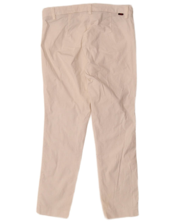 Kappa Damen Kurze Hose IT 38 XS W28 L24 Weiße Baumwolle