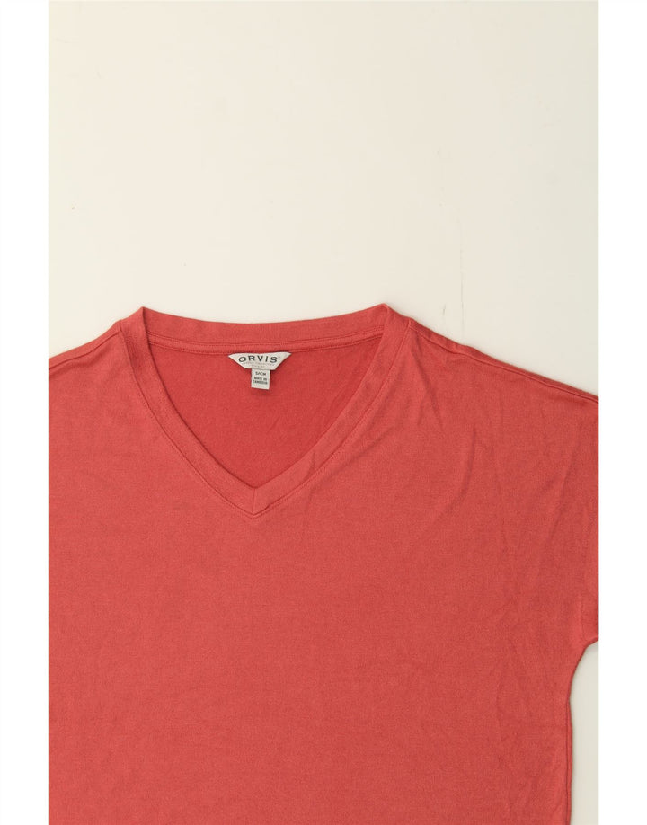 ORVIS Womens T-Shirt Top UK 10 Small Pink Polyester Vintage Orvis and Second-Hand Orvis from Messina Hembry 