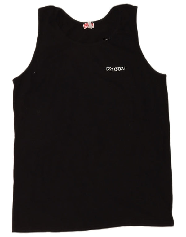Kappa Herren Weste Top XL Schwarz Baumwolle