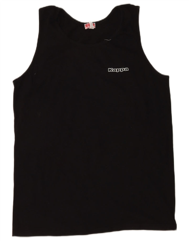 Kappa Herren Weste Top XL Schwarz Baumwolle
