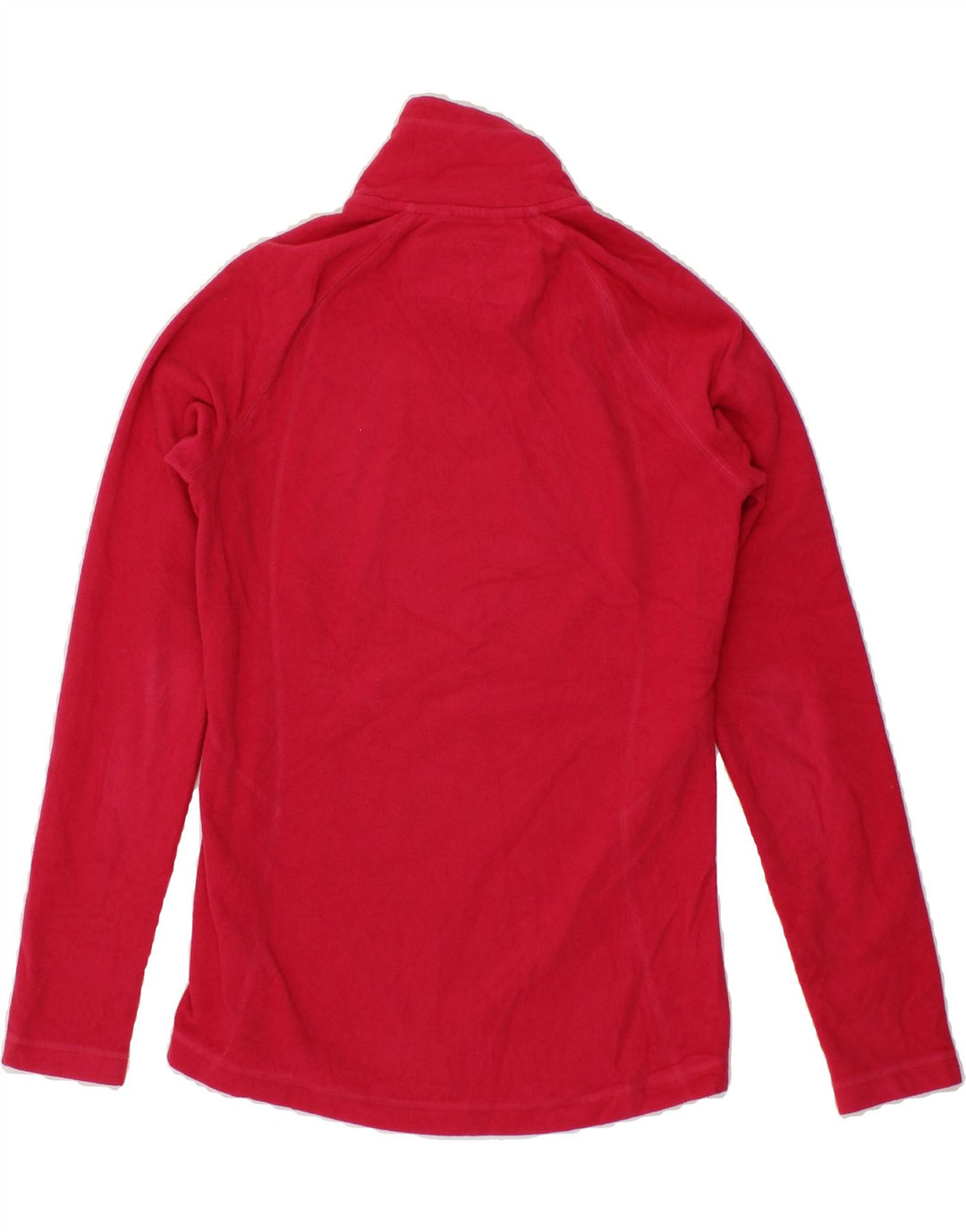 O'NEILL Womens Zip Neck Fleece Jumper UK 12 Medium Pink Polyester Vintage O'Neill and Second-Hand O'Neill from Messina Hembry 