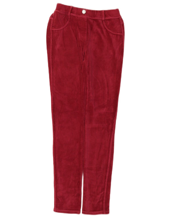 Benetton Schmale Cordhose für Mädchen, 11–12 Jahre, 2XL W24 L29, Burgunderrot
