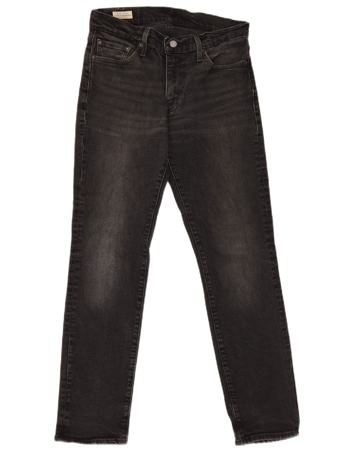 Levi's Herren Slim Jeans W30 L30 schwarze Baumwolle