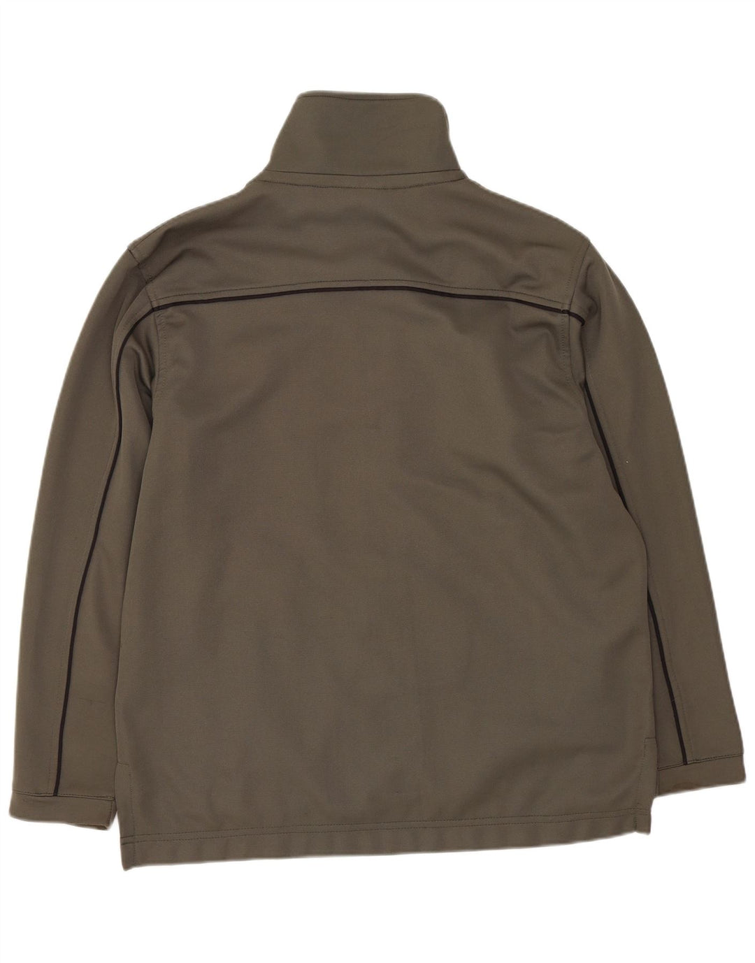 Asics Herren-Trainingsanzug-Top-Jacke, Mittel-Khaki-Polyester