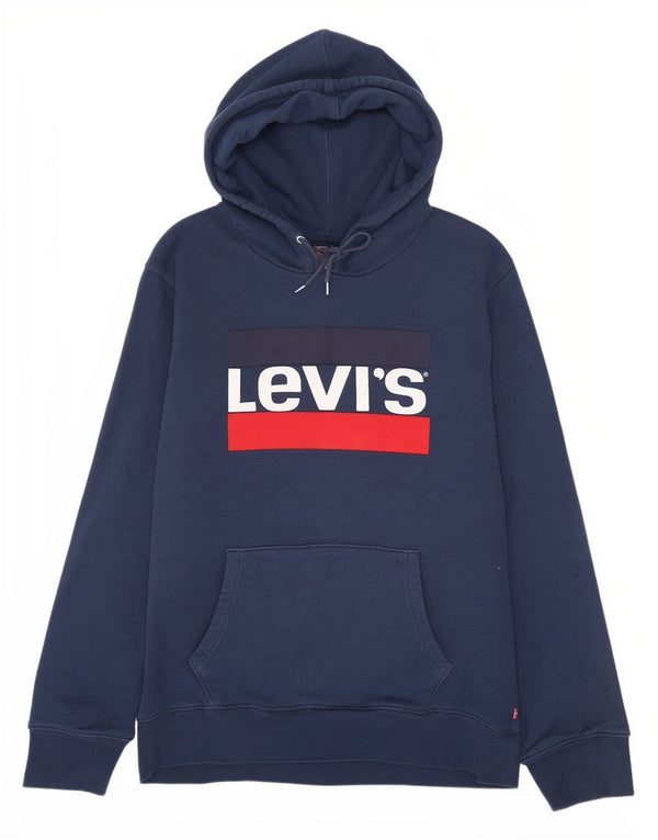 Levi's Herren-Kapuzenpullover mit Grafik, XL, Marineblau, Baumwolle