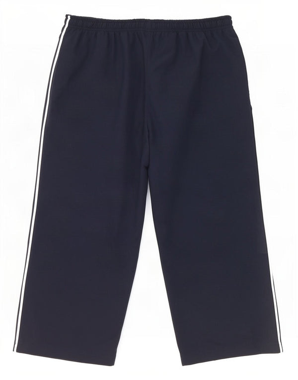 Reebok Damen Capri-Trainingshose UK 12 Medium Marineblau Polyester