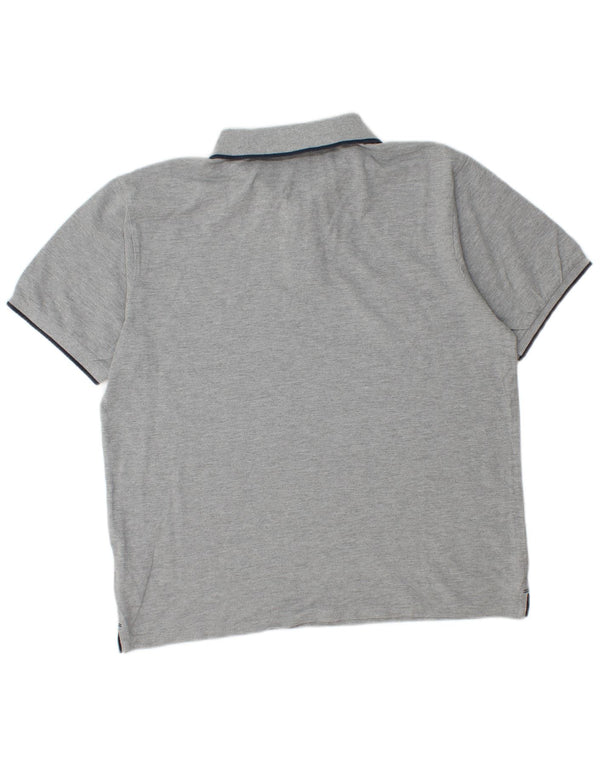 North Sails Herren-Poloshirt, große grau gefleckte Baumwolle