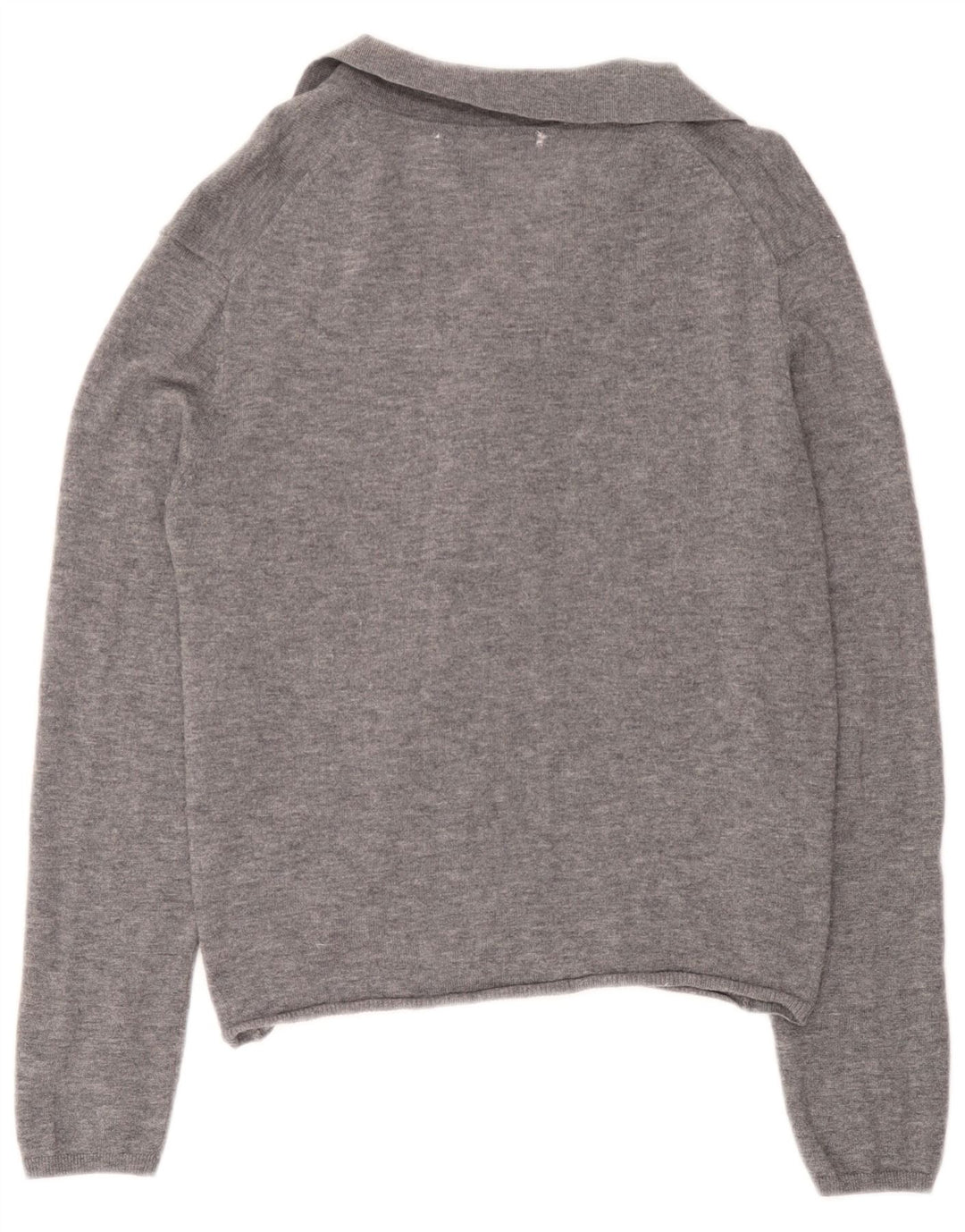 Zara Damen Strickjacke UK 18 XL Graue Wolle