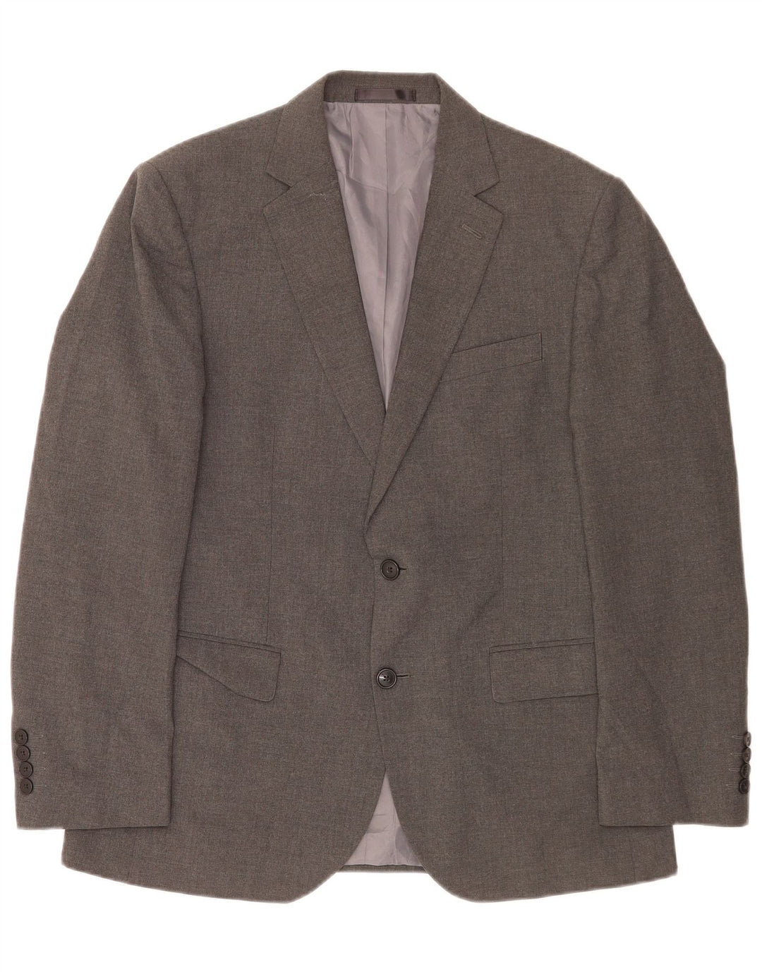 Marks & Spencer Herren-Blazer, reguläre Passform, 2 Knöpfe, UK 40, Mittelgrau