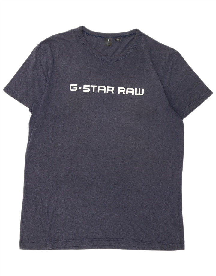 G-STAR Herren Grafik T-Shirt Top XL Marineblau Baumwolle