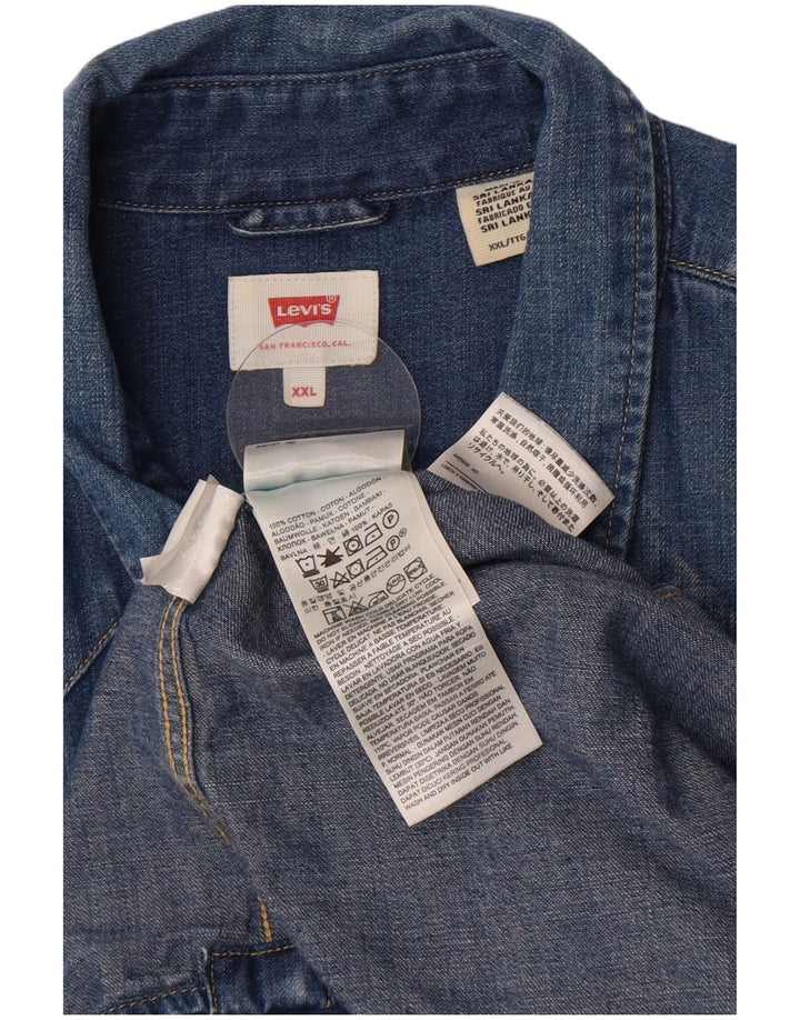 Levi's Herren-Jeanshemd 2XL aus blauer Baumwolle