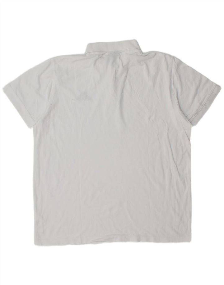 KAPPA Herren-Poloshirt, groß, weiße Baumwolle