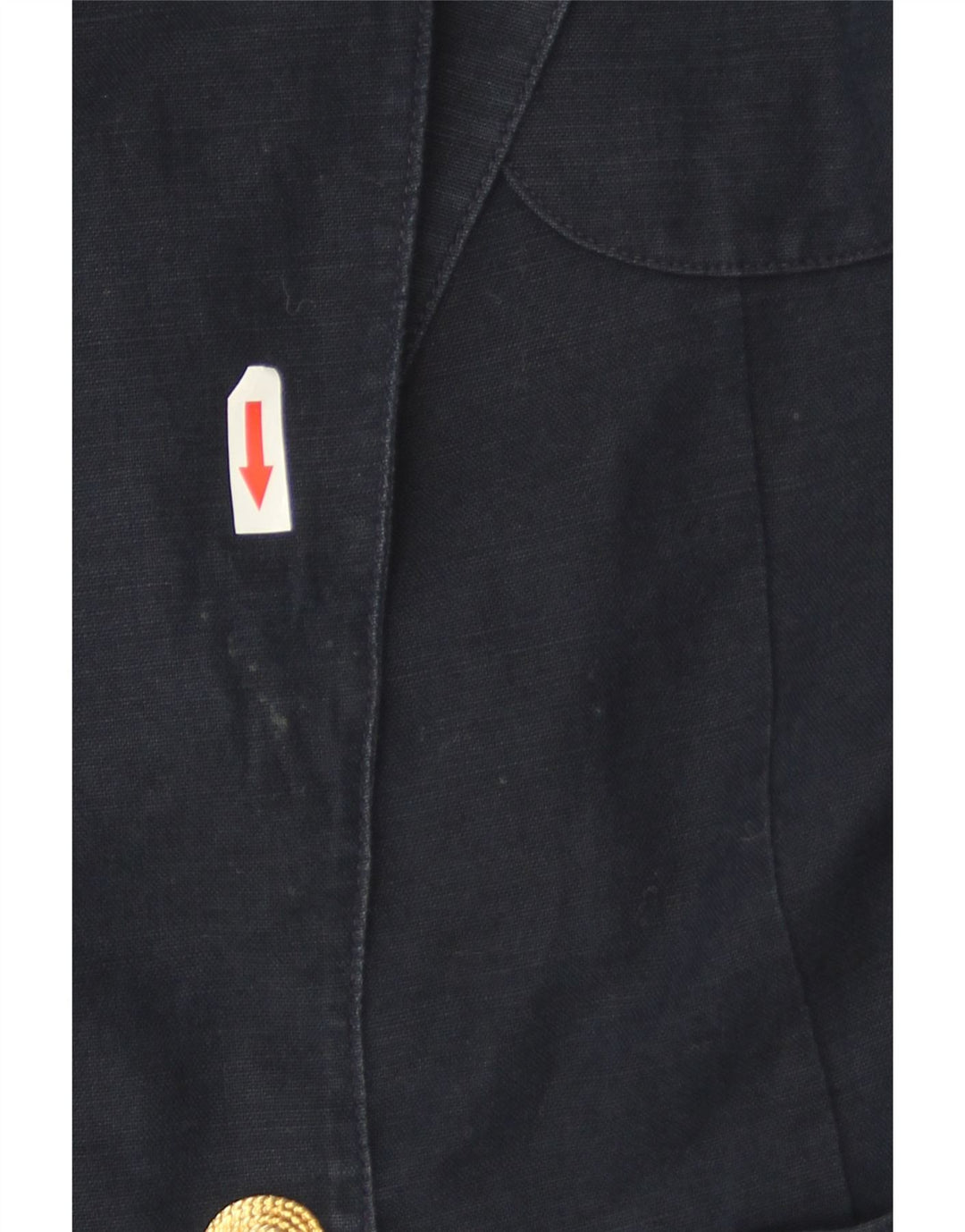 Luisa Spagnoli Damen 1-Knopf-Blazerjacke UK 10 Small Marineblau