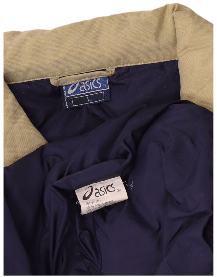 Asics Herren Wattierte Weste UK 40 Large Beige Polyamid