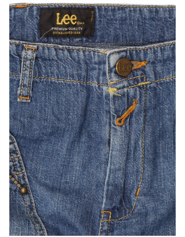 LEE Damen Straight Jeans W32 L32 Blau