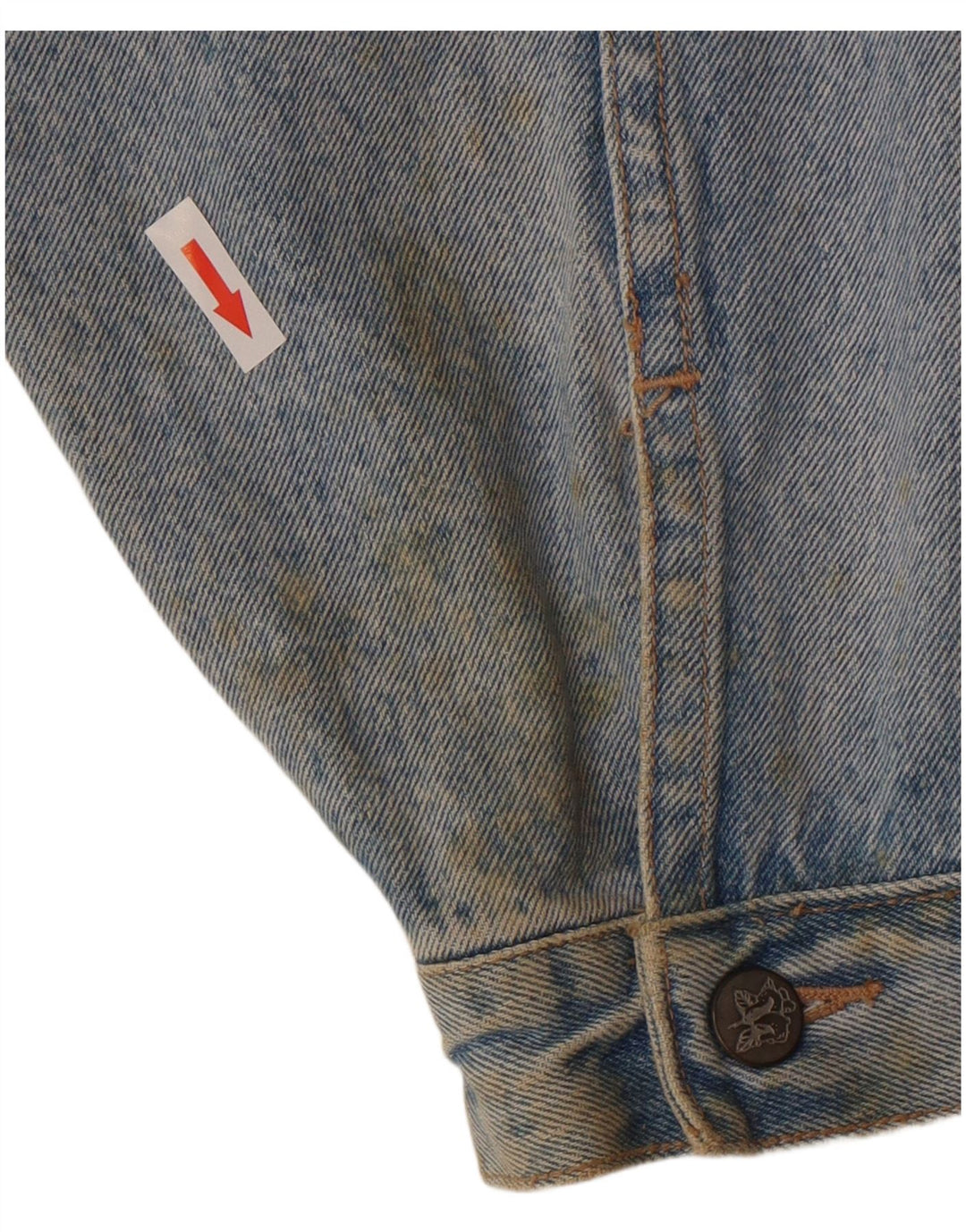 Ragazza Damen Jeansjacke UK 14 XL Blaue Baumwolle