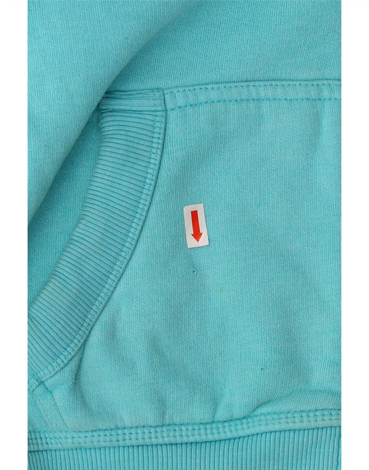 SUPERDRY Damen-Kapuzenpullover mit Reißverschluss, Gr. 10, Größe S, Blau, Baumwolle