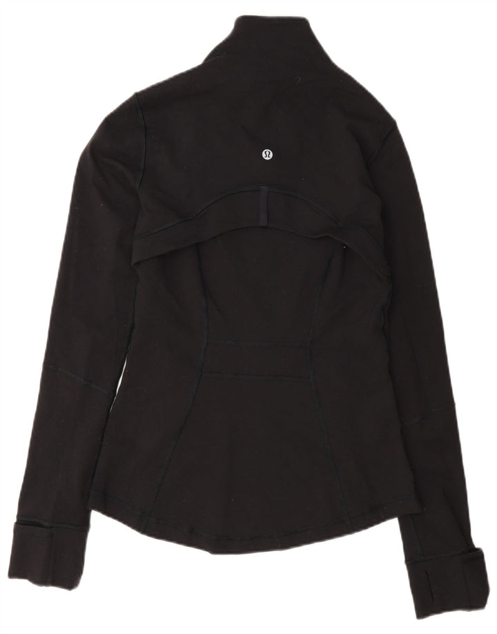 Lululemon Damen-Trainingsanzug-Top-Jacke, US 4, Größe S, Schwarz