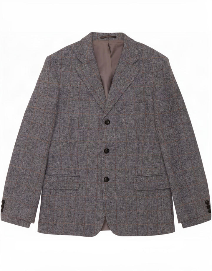 Avoca Herren-Blazerjacke mit 3 Knöpfen, UK 42, XL, graue Wolle