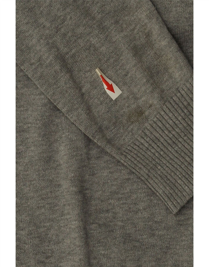 O'Neill Herren-Pullover mit V-Ausschnitt, Größe S, graue Baumwolle