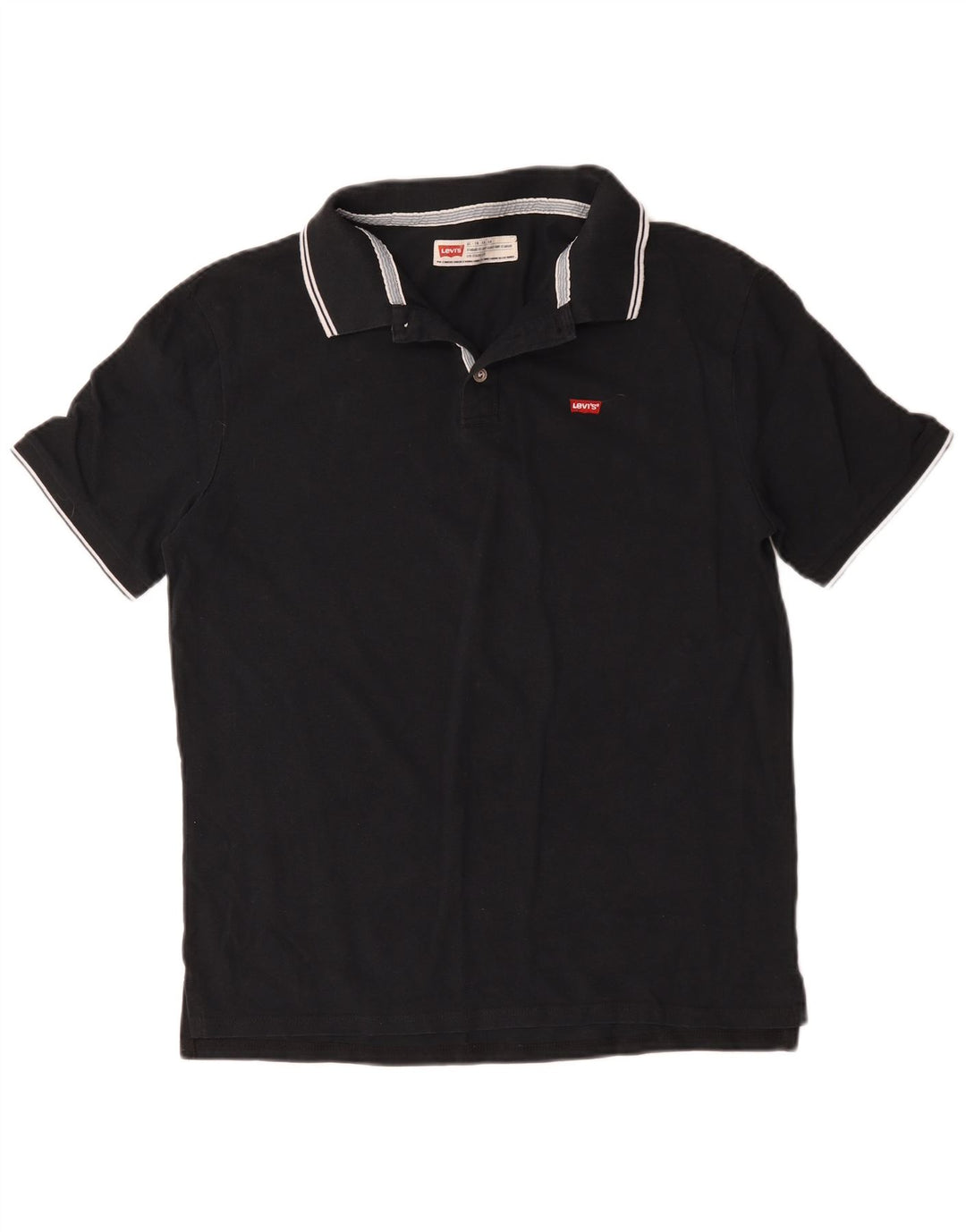 Levi's Herren-Poloshirt XL aus schwarzer Baumwolle