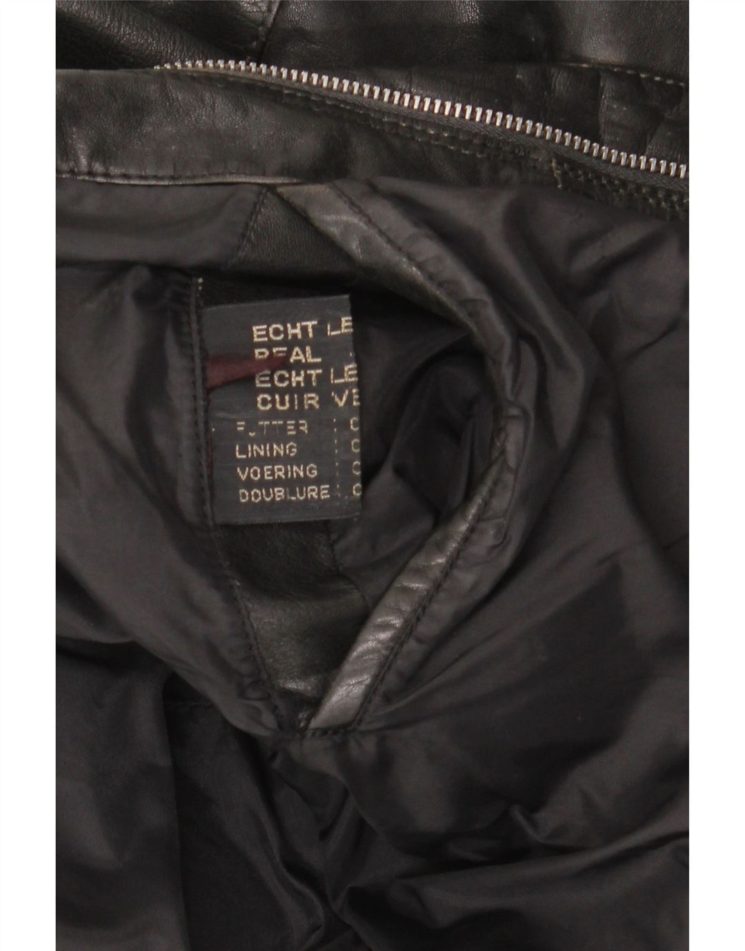 Vintage Herren Lederjacke UK 42 XL Schwarzes Leder