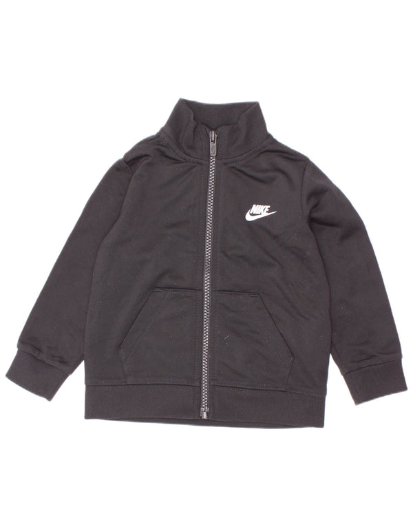 Nike Baby-Jungen-Trainingsanzugoberteil mit Grafik, 12–18 Monate, schwarzes Farbblockdesign