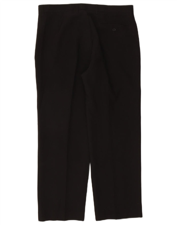 Gerade Herren-Chinohose von Marks & Spencer, W36, L29, Schwarz, Polyester