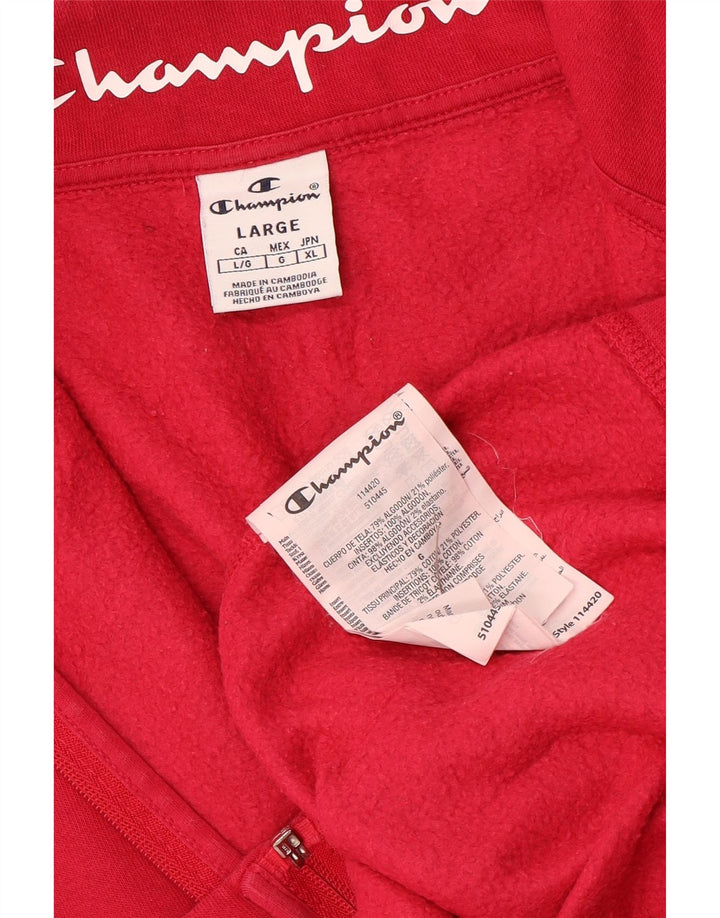 Champion Damen-Trainingsanzug-Top-Jacke, UK 16, Größe L, Rosa, Baumwolle