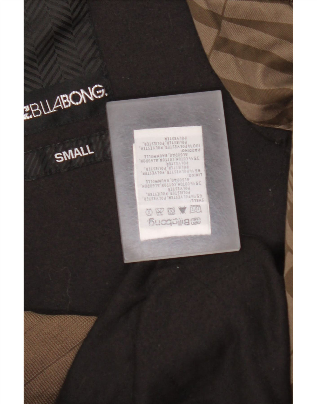 BILLABONG Herren-Bomberjacke mit Grafik, UK 36, Größe S, braun, Polyester