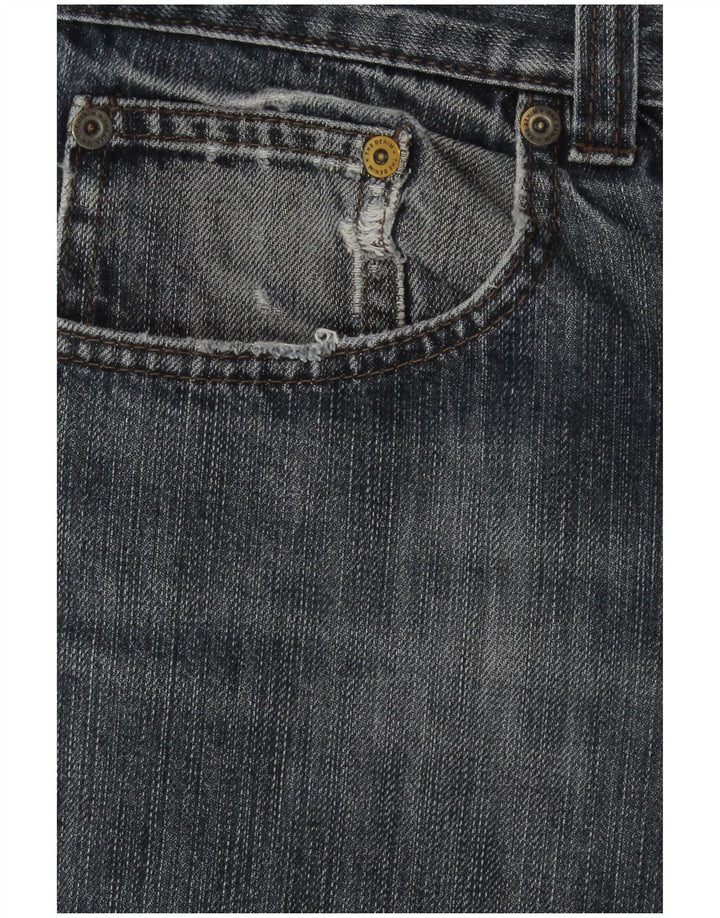 C&A Herren Straight Jeans W37 L30 Blaue Baumwolle