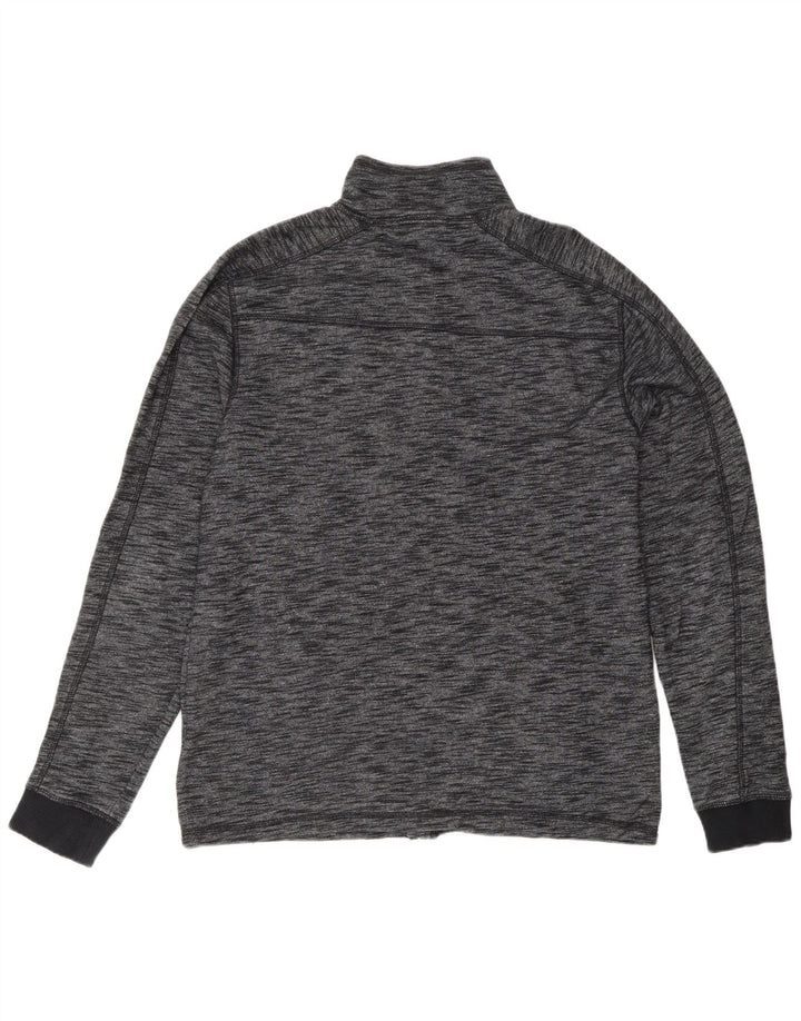 CALVIN KLEIN JEANS Herren-Trainingsanzug, Oberteil, Jacke, groß, grau gefleckte Baumwolle