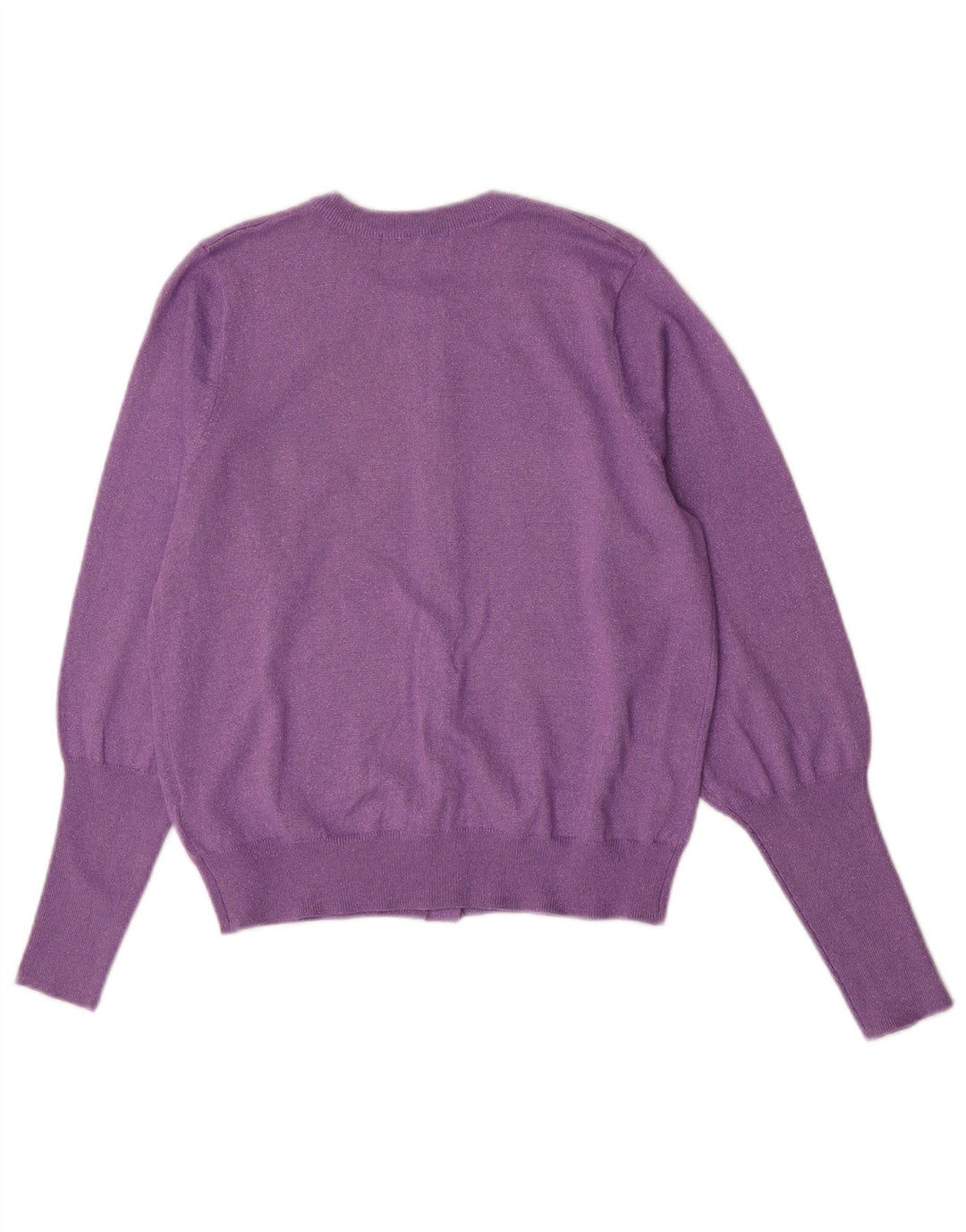 Marks & Spencer Damen-Cardigan-Pullover UK 12 Mittellila Viskose