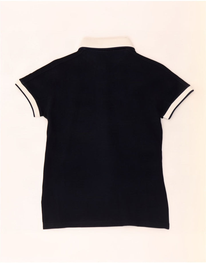 Fred Perry Damen Poloshirt UK 10 Small Marineblau Farbblock