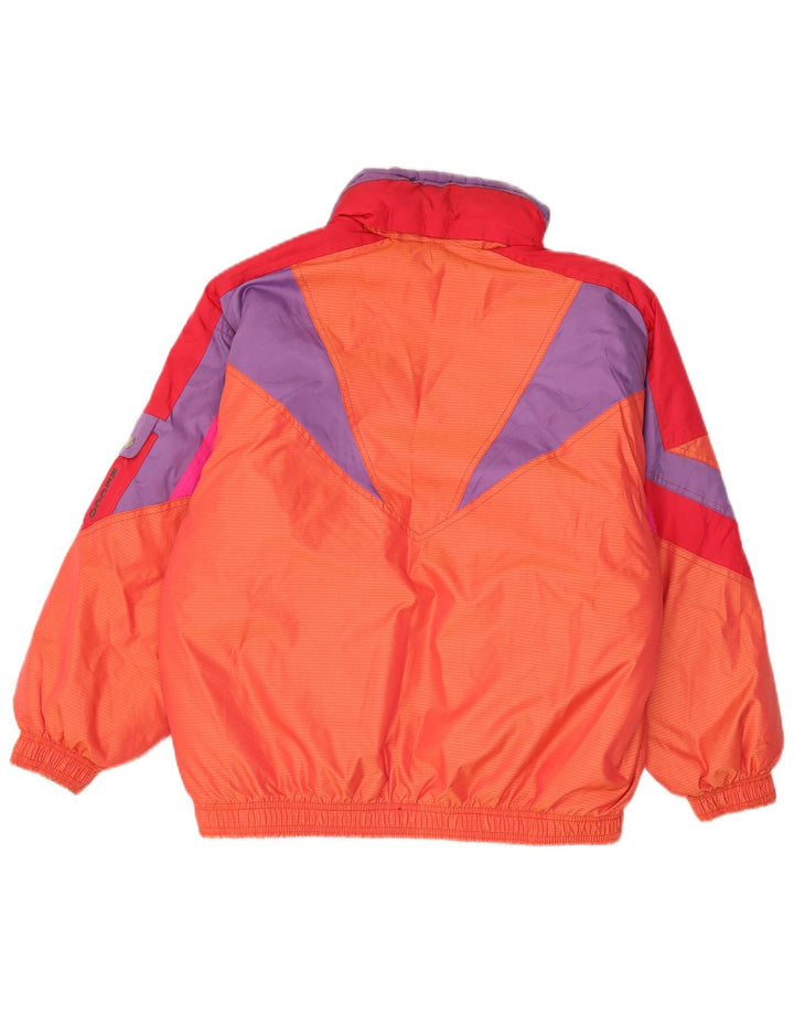 Dubin Damen-Windbreaker-Jacke in Übergröße, IT 42, Mittelorange, Farbblock