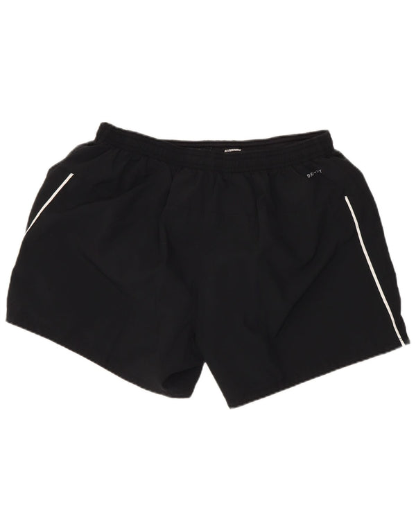 Nike Damen Dri Fit Sport Shorts UK 16 Large Schwarz Polyester