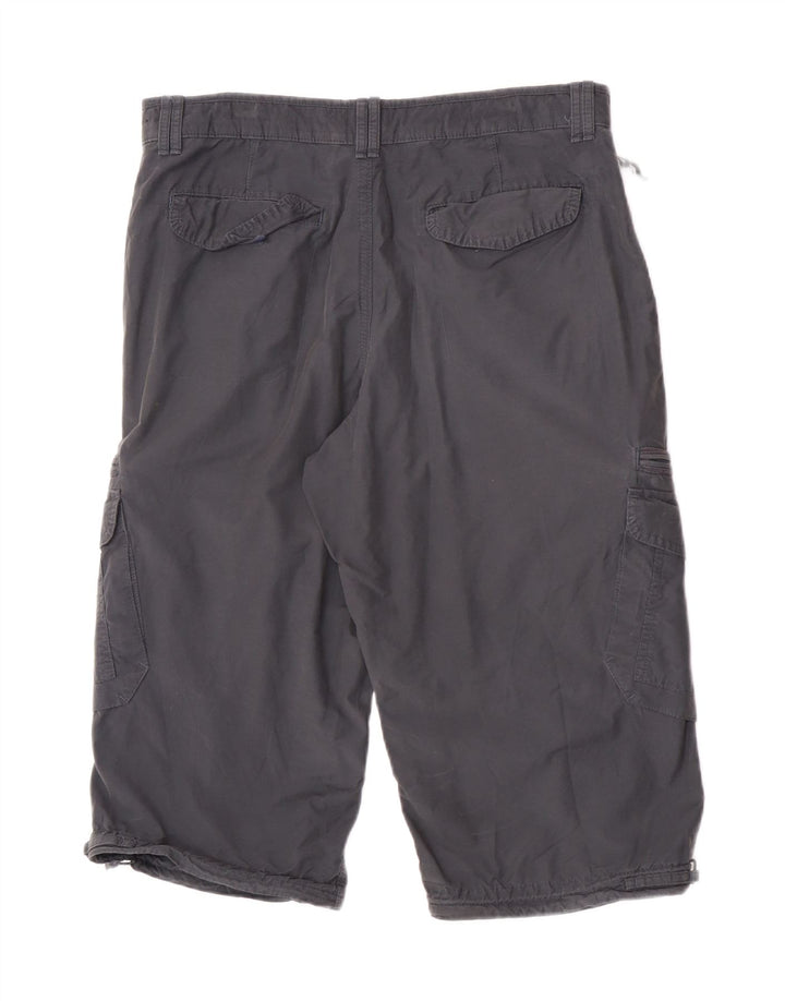 Marks & Spencer Herren Blue Harbor Cargo Bermuda Shorts W34 Large Grau